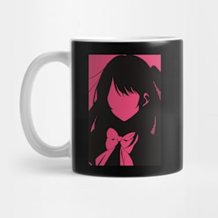 Oshi no Ko or My Star All Anime MC : Ruby Hoshino in Awesome Minimalist Vintage Pop Art Design Mug